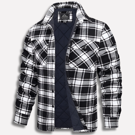 Men's Shacket in Regular Fit – Checked Button Through