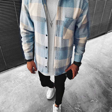 Men's Shacket in Relaxed Cut – Heritage Checked Overshirt