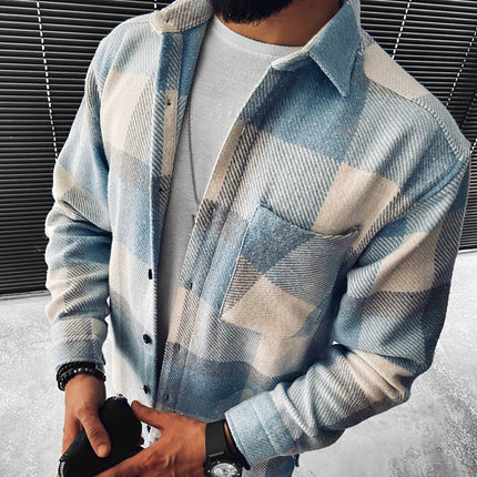 Men's Shacket in Relaxed Cut – Heritage Checked Overshirt