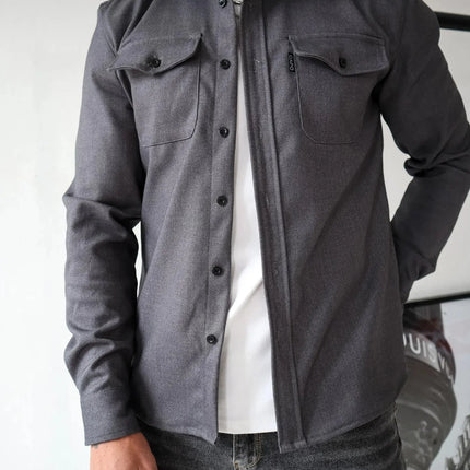 Men's Shacket in Tailored Cut – Refined Button-Up Overshirt