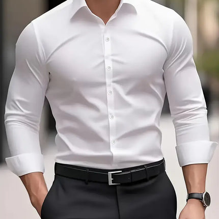 Men's Shirt in Slim Fit – Refined Long-Sleeve Button-Up