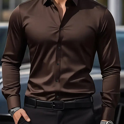 Men's Shirt in Slim Fit – Refined Long-Sleeve Button-Up