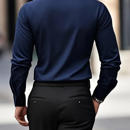 Men's Shirt in Slim Fit – Refined Long-Sleeve Button-Up