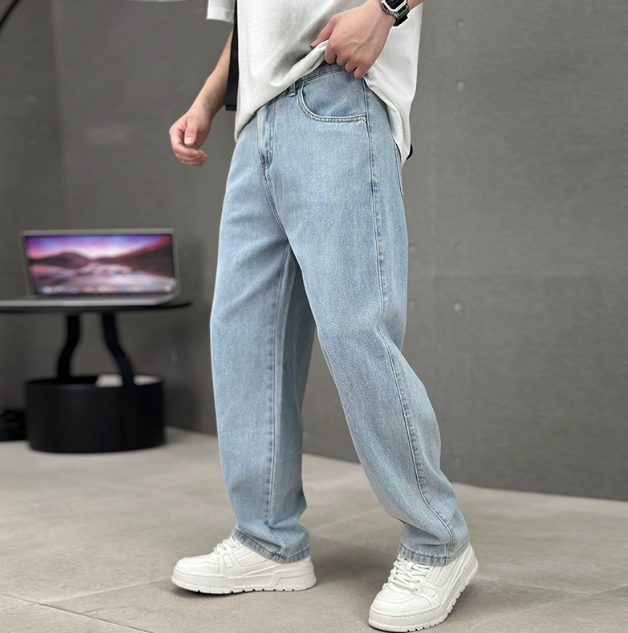 Men's Straight Leg Jeans – Relaxed Full-Length Everyday Denim
