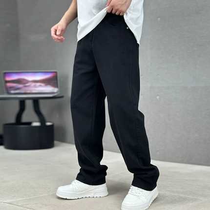 Men's Straight Leg Jeans – Relaxed Full-Length Everyday Denim