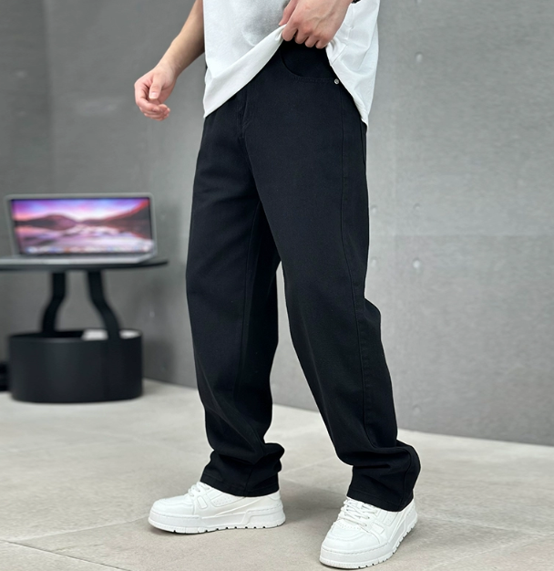 Men's Straight Leg Jeans – Relaxed Full-Length Everyday Denim