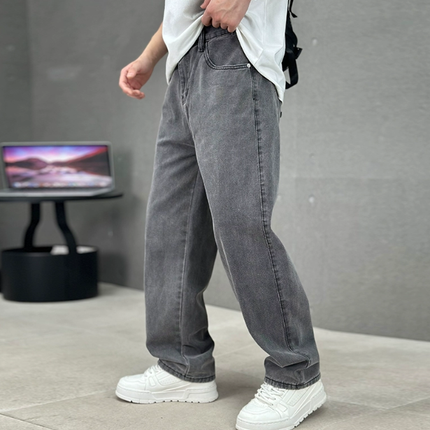 Men's Straight Leg Jeans – Relaxed Full-Length Everyday Denim