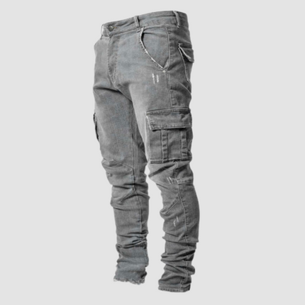 Men's Stretch Cargo Jeans – Tapered Utility Performance Fit