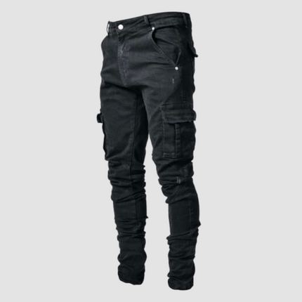 Men's Stretch Cargo Jeans – Tapered Utility Performance Fit