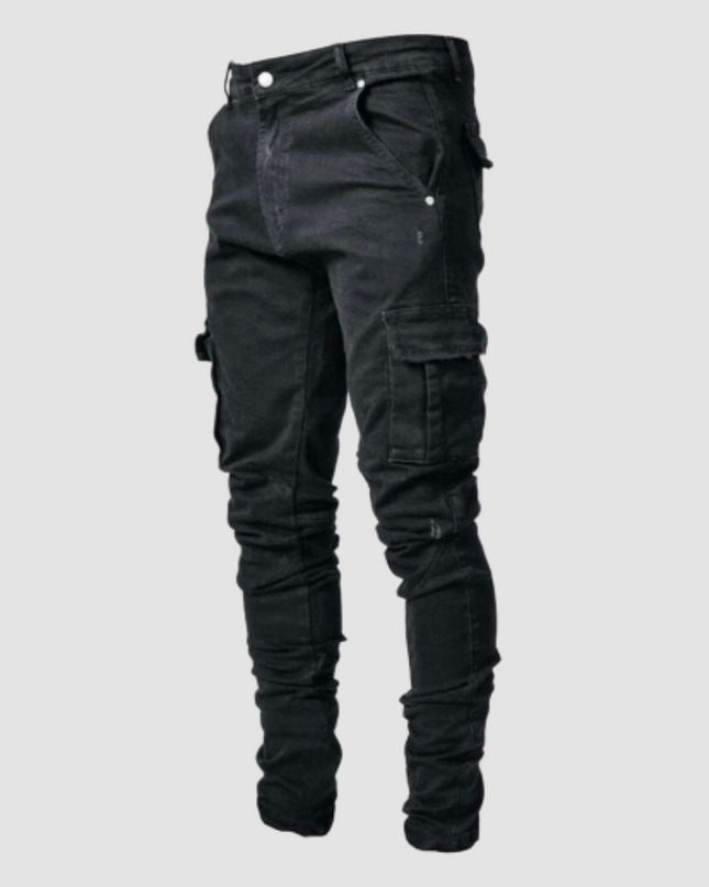 Men's Stretch Cargo Jeans – Tapered Utility Performance Fit