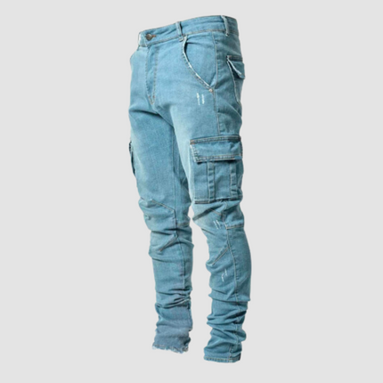 Men's Stretch Cargo Jeans – Tapered Utility Performance Fit