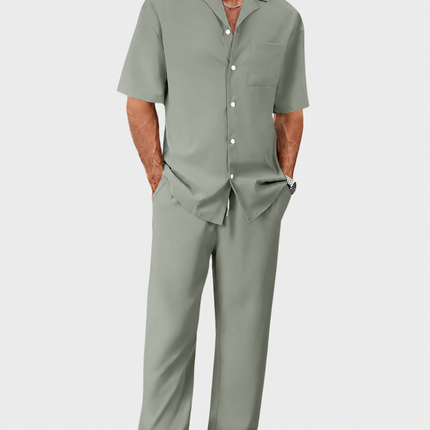 Men's Summer Set in Relaxed Cut – Refined Shirt & Trouser Pairing