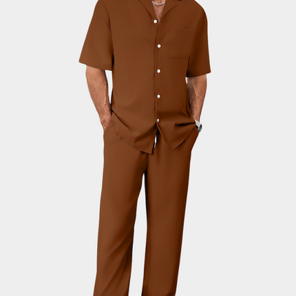 Men's Summer Set in Relaxed Cut – Refined Shirt & Trouser Pairing