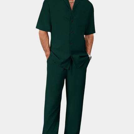 Men's Summer Set in Relaxed Cut – Refined Shirt & Trouser Pairing