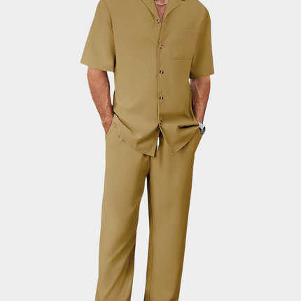 Men's Summer Set in Relaxed Cut – Refined Shirt & Trouser Pairing