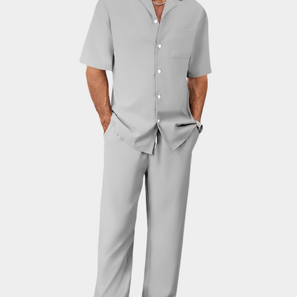 Men's Summer Set in Relaxed Cut – Refined Shirt & Trouser Pairing