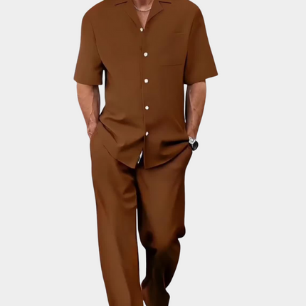 Men's Summer Set in Relaxed Cut – Refined Shirt & Trouser Pairing