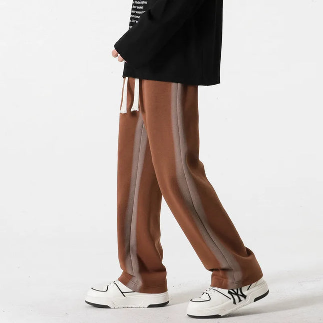 Men's Sweatpants in Wide Leg Fit – Contrast Side Stripe