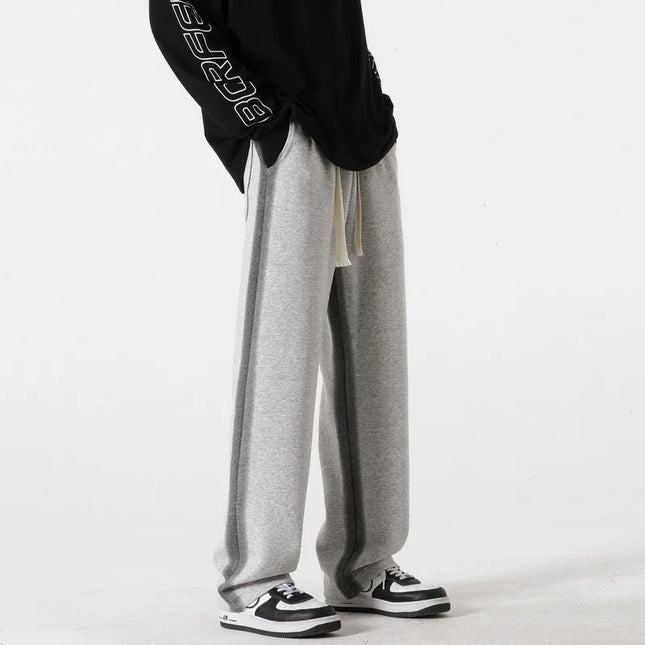 Men's Sweatpants in Wide Leg Fit – Contrast Side Stripe