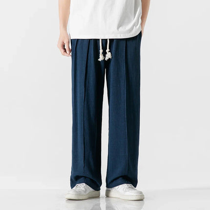 Men's Sweatpants in Wide Leg Fit – Relaxed Drawstring Style