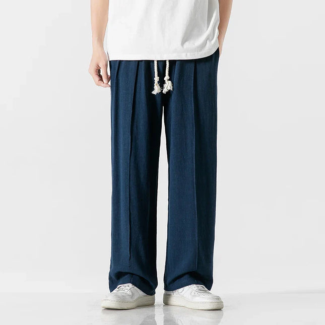 Men's Sweatpants in Wide Leg Fit – Relaxed Drawstring Style