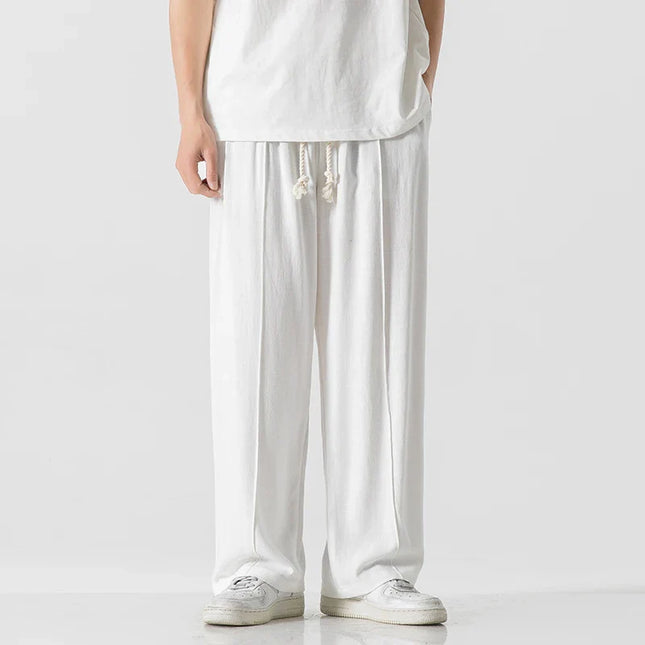 Men's Sweatpants in Wide Leg Fit – Relaxed Drawstring Style