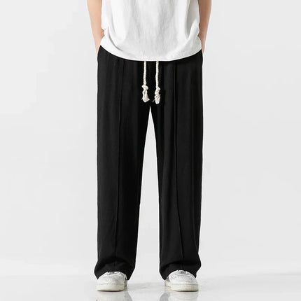 Men's Sweatpants in Wide Leg Fit – Relaxed Drawstring Style