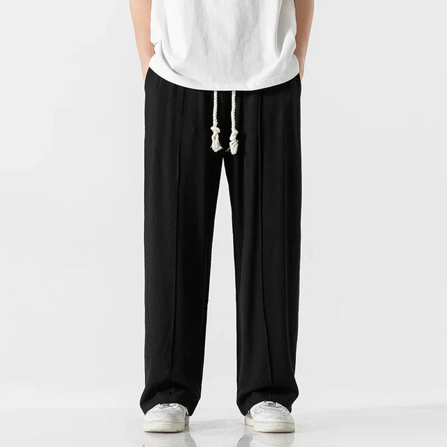 Men's Sweatpants in Wide Leg Fit – Relaxed Drawstring Style