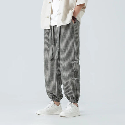 Men's Sweatpants | Relaxed Striped Trousers
