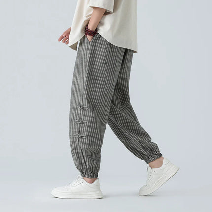 Men's Sweatpants | Relaxed Striped Trousers