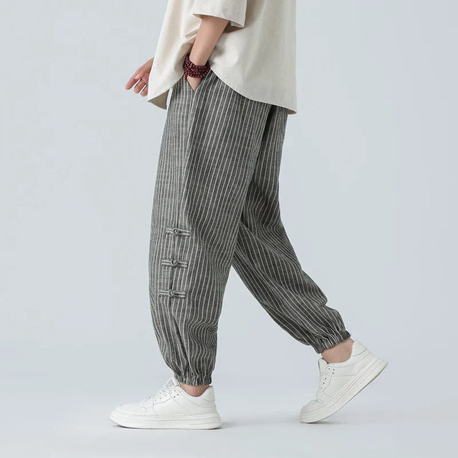 Men's Sweatpants | Relaxed Striped Trousers