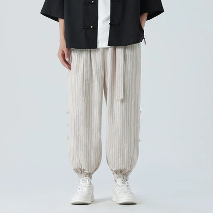 Men's Sweatpants | Relaxed Striped Trousers