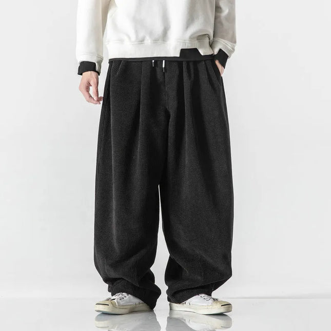 Men's Sweatpants | Wide Leg Drawstring Trousers