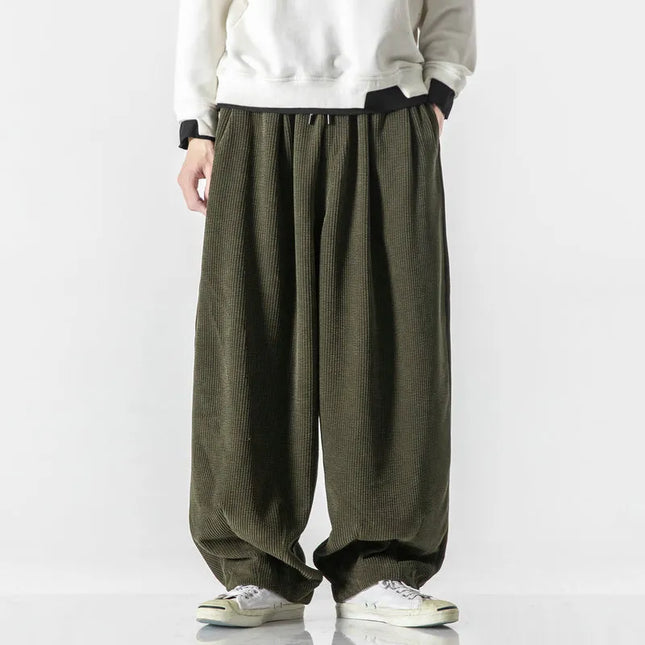 Men's Sweatpants | Wide Leg Drawstring Trousers