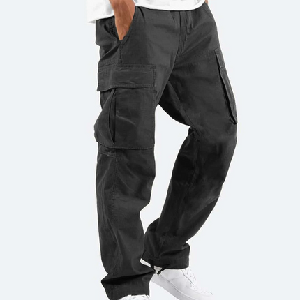 Men's Tactical Cargo Trousers – Relaxed Utility Pocket Fit