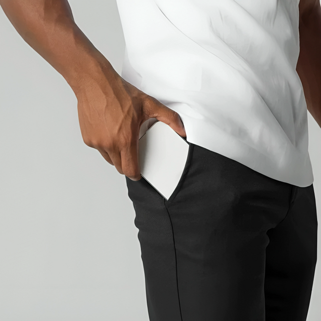 Men's Tailored Stretch Chinos – Smart Everyday Tapered Fit