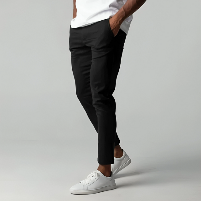 Men's Tailored Stretch Chinos – Smart Everyday Tapered Fit