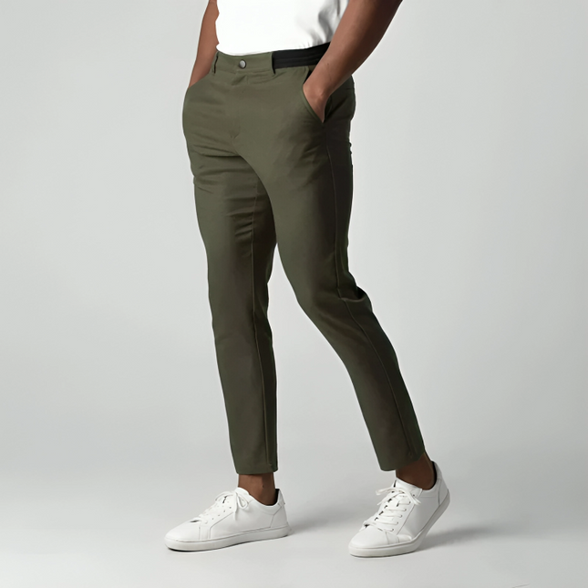 Men's Tailored Stretch Chinos – Smart Everyday Tapered Fit