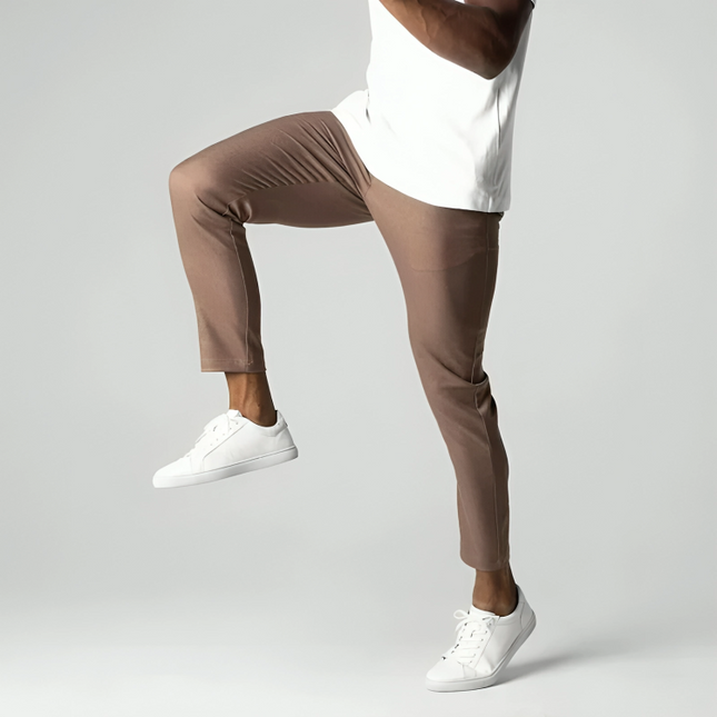 Men's Tailored Stretch Chinos – Smart Everyday Tapered Fit