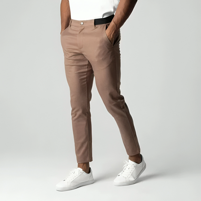 Men's Tailored Stretch Chinos – Smart Everyday Tapered Fit