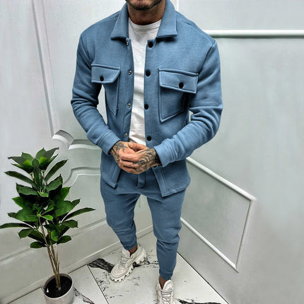 Men's Tracksuit in Tailored Fit – Utility Jacket & Trouser Set