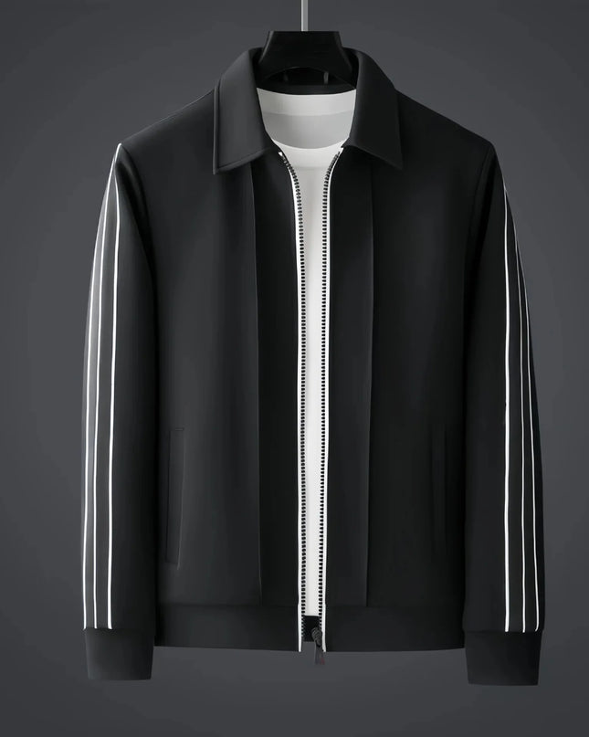 Men's Tracksuit Set – Zip-Up Jacket & Side Stripe Joggers