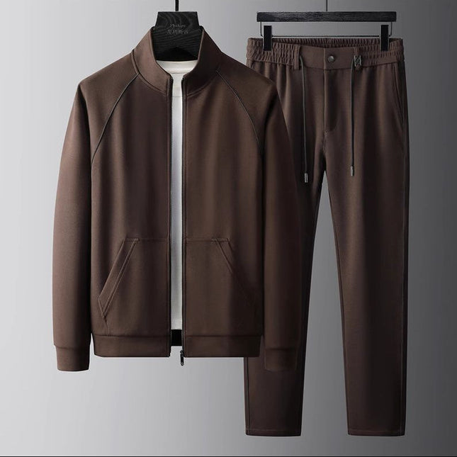 Men's Tracksuit Set – Zip-Up Jacket & Tapered Joggers