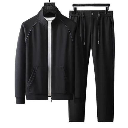 Men's Tracksuit Set – Zip-Up Jacket & Tapered Joggers