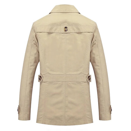 Men's Trench Coat – Tailored Fit Classic Double Detail