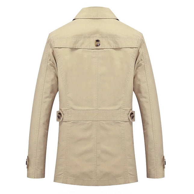 Men's Trench Coat – Tailored Fit Classic Double Detail