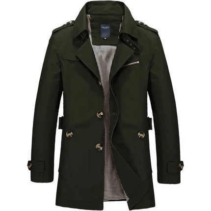 Men's Trench Coat – Tailored Fit Classic Double Detail