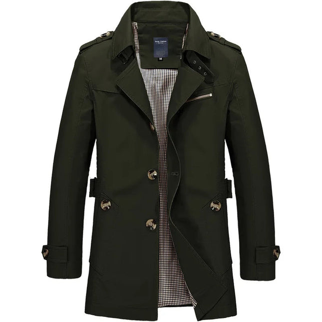 Men's Trench Coat – Tailored Fit Classic Double Detail