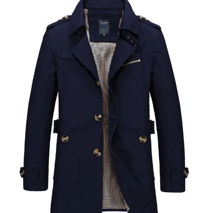 Men's Trench Coat – Tailored Fit Classic Double Detail