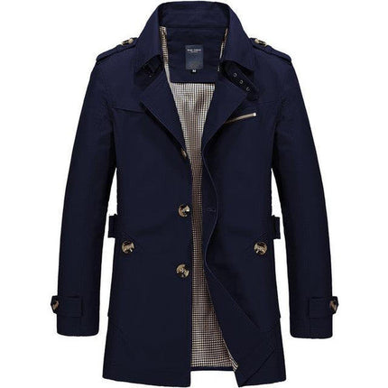 Men's Trench Coat – Tailored Fit Heritage Smart Overcoat